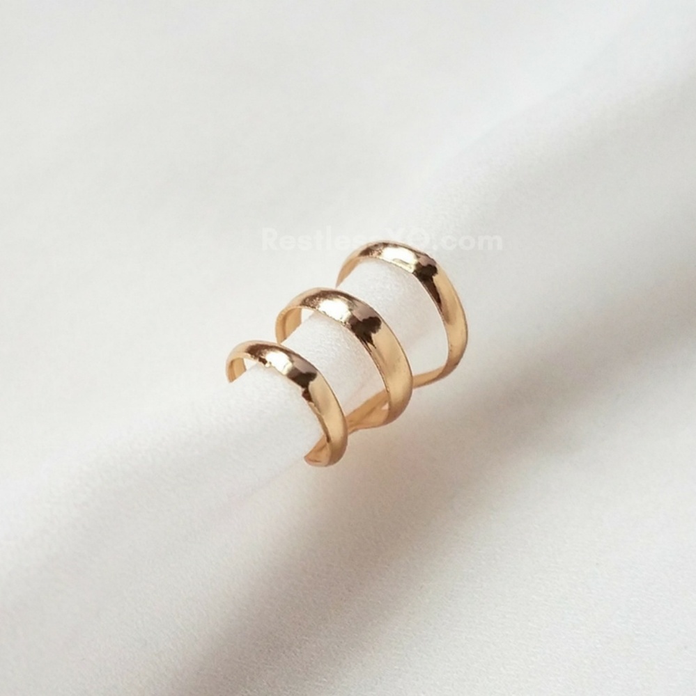 🔥 Gold Triple Ear Cuff